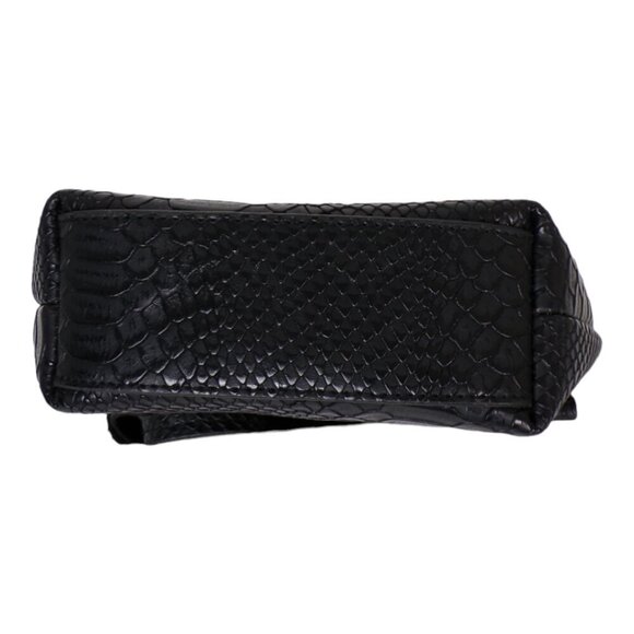 Vera New York's Genny Crossbody Handbag in Black Vegan Leather  #1289 - Picture 4 of 7